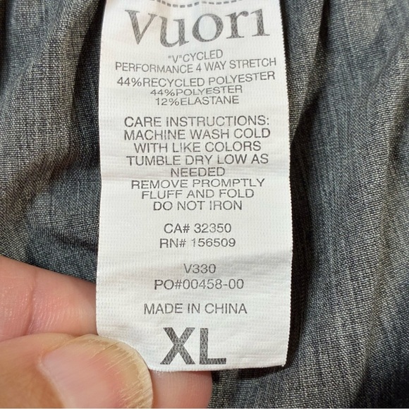 Vuori Mens Banks Shorts Size XL Black Micro Dot Athletic Stretch Style: V330 - Picture 6 of 8